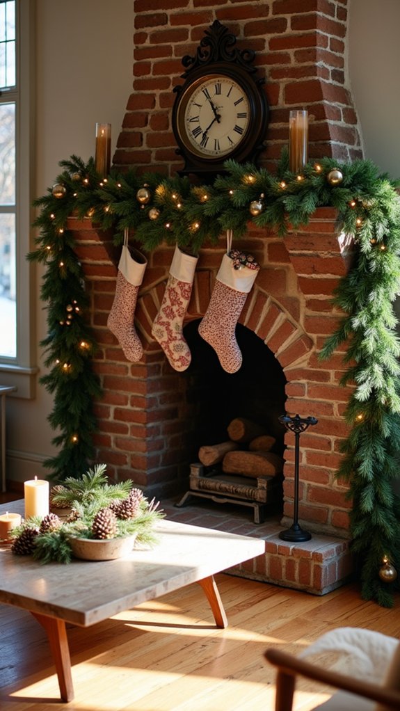 cozy festive garland decoration
