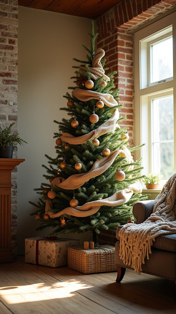 cozy festive tree decoration