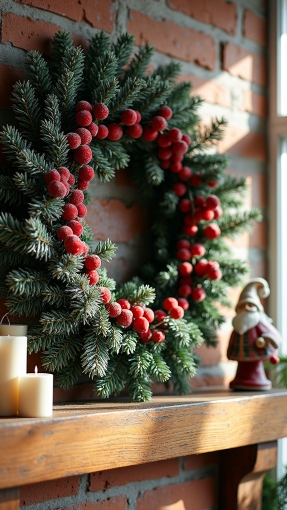 cozy festive winter wreath