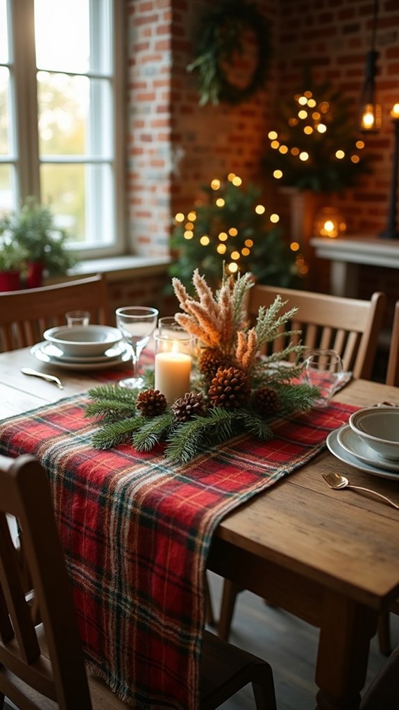 cozy flannel holiday ambiance