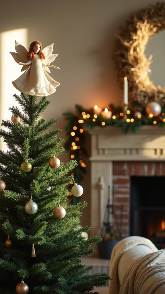 cozy handcrafted angel toppers