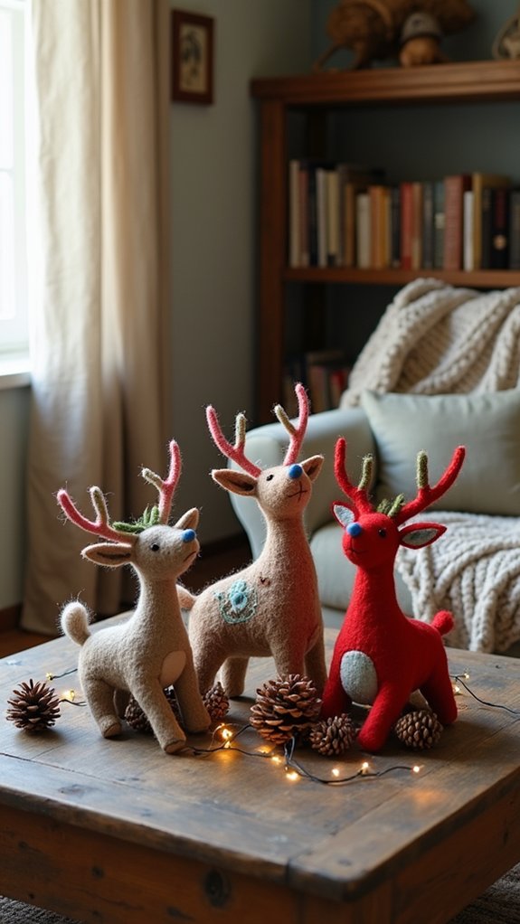 cozy handcrafted holiday decorations