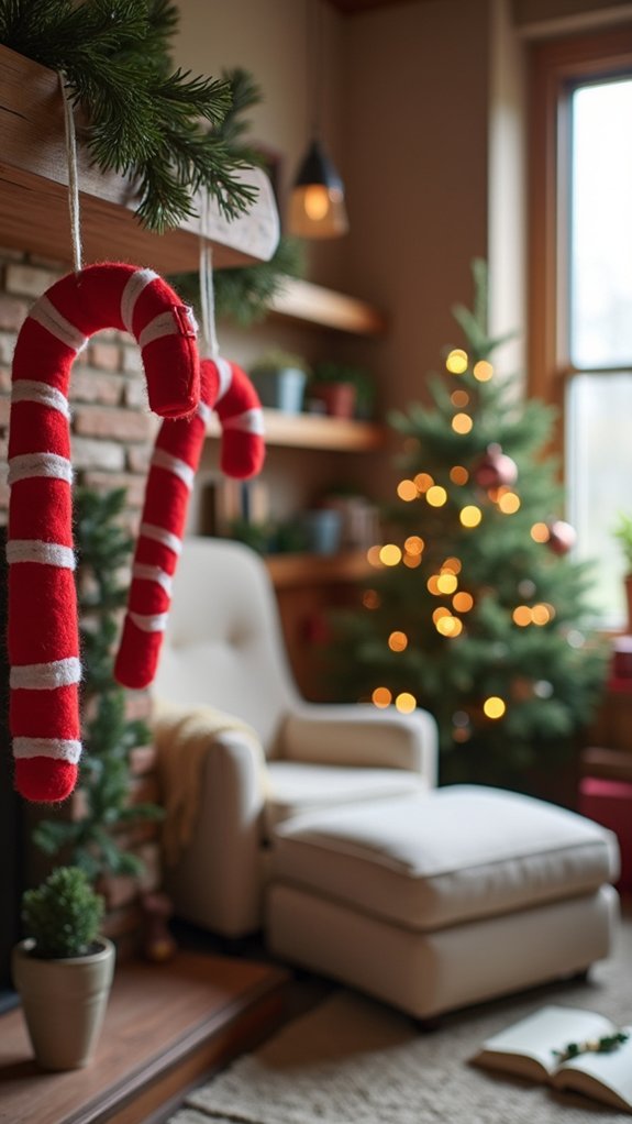 cozy handmade felt ornaments