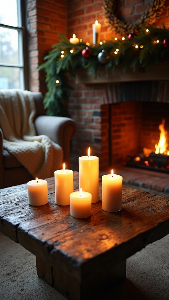 cozy holiday ambiance candles