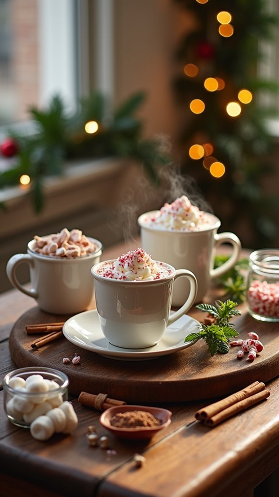 cozy hot cocoa bar