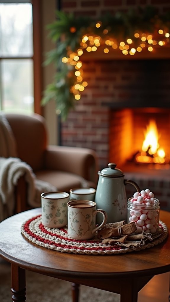 cozy hot cocoa station