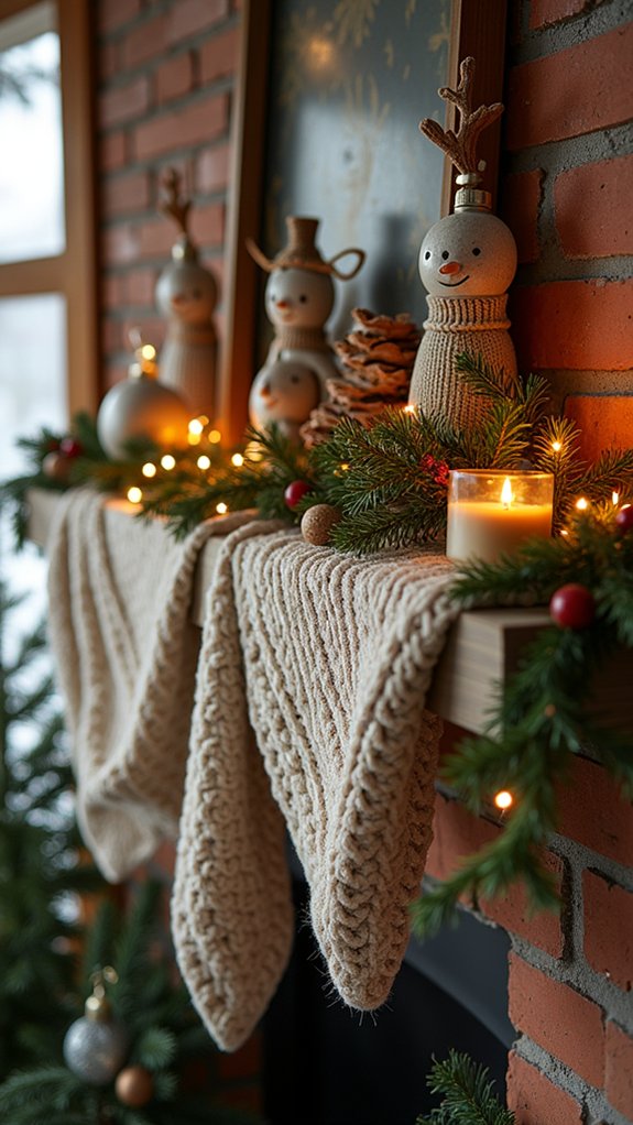 cozy knit holiday decor
