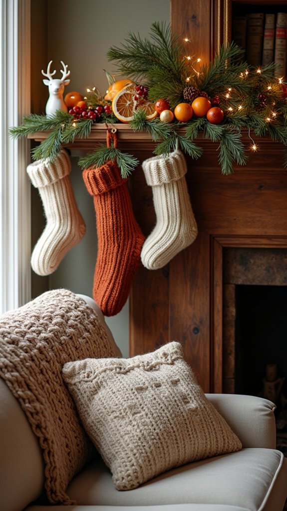 cozy knit holiday decor