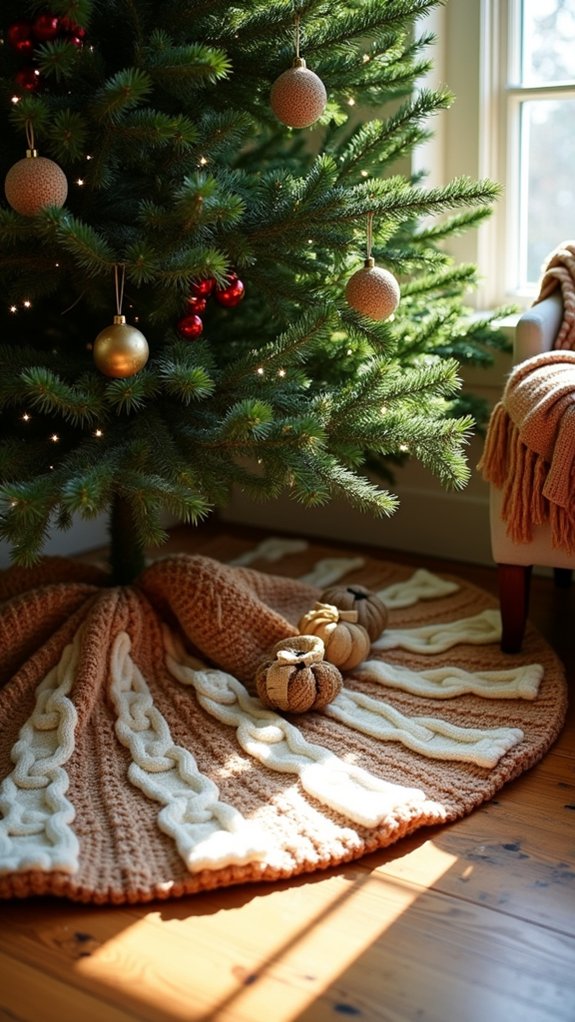 cozy knitted holiday decor