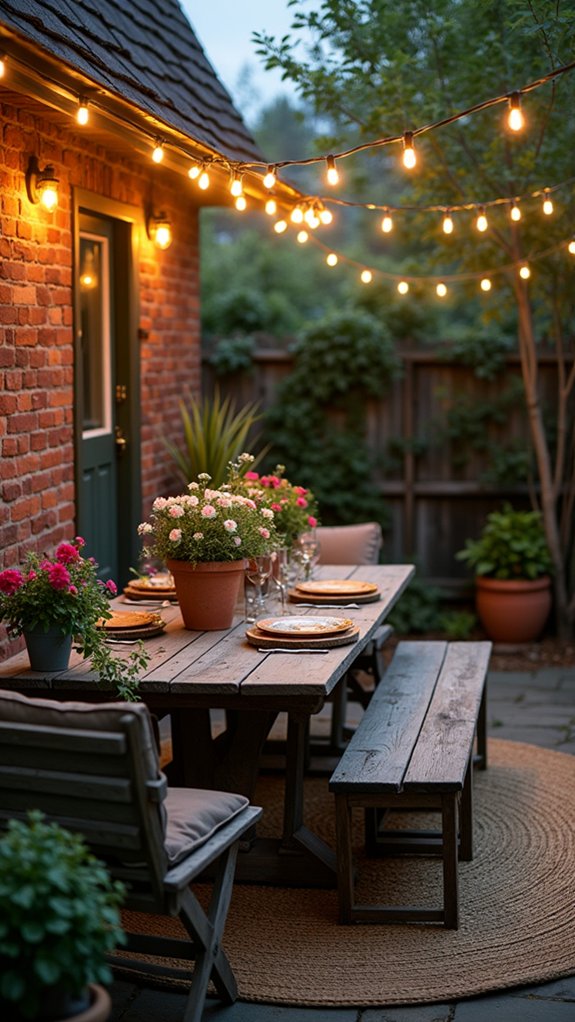 cozy outdoor patio lighting