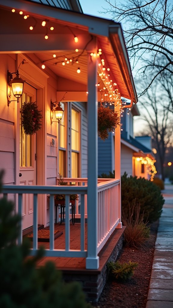 cozy pink holiday ambiance