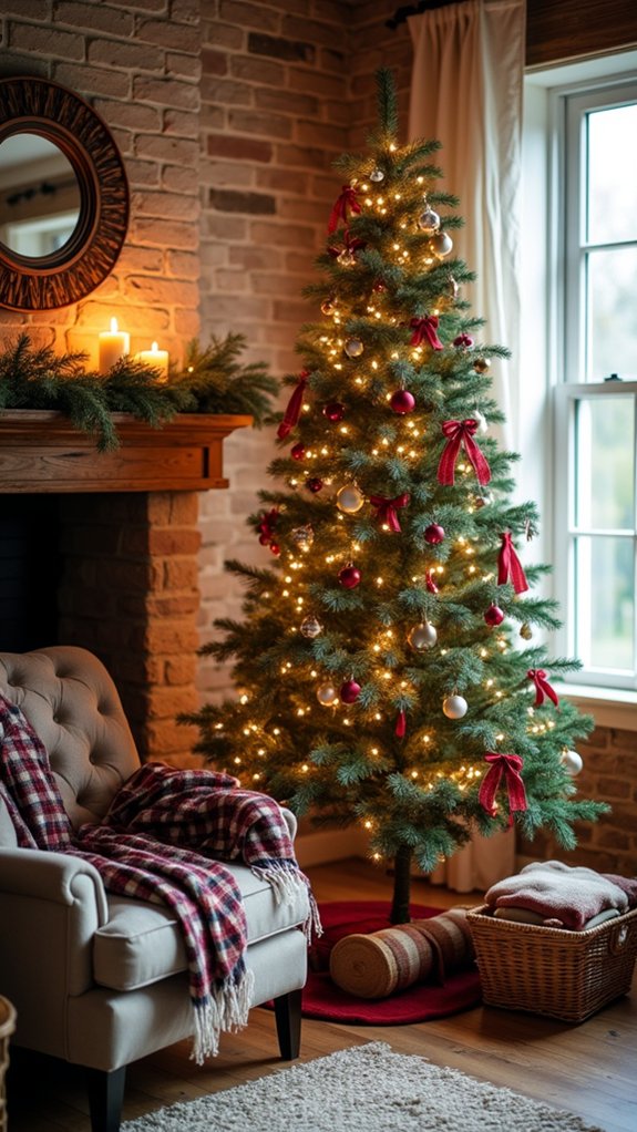 cozy plaid christmas tree