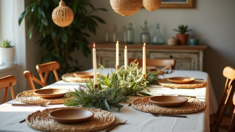 cozy rattan christmas decor