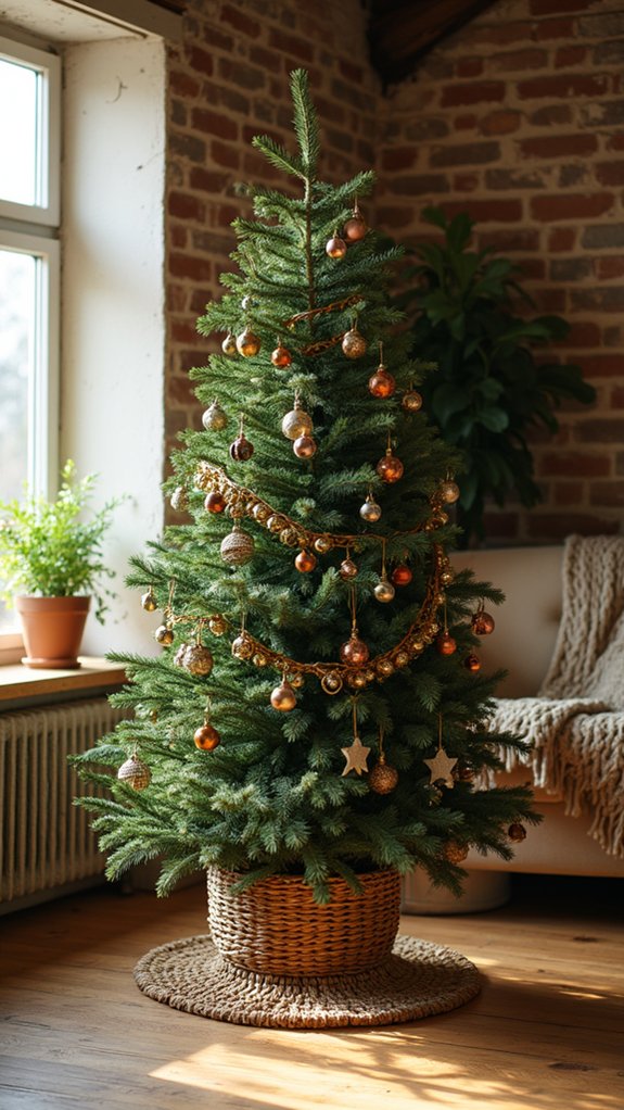 cozy rustic basket weave