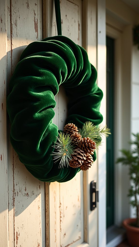 cozy rustic green wreath