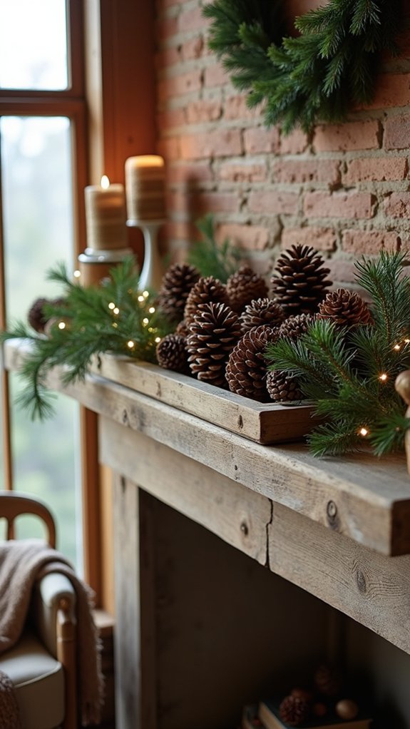 cozy rustic holiday display
