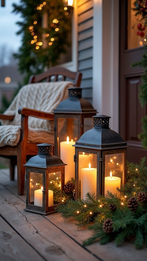 cozy rustic lantern decor