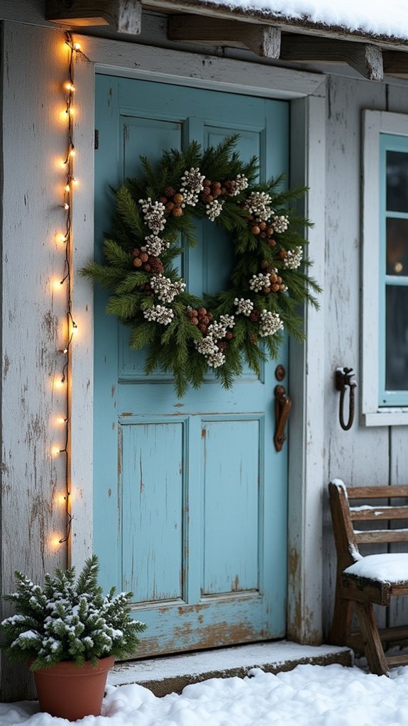 cozy rustic winter wreaths