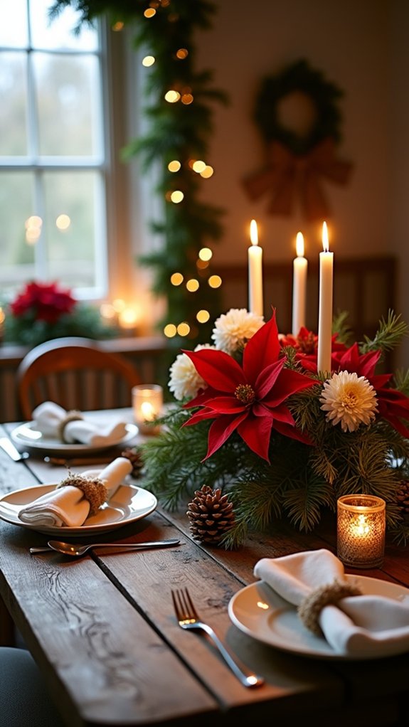 cozy seasonal floral arrangements