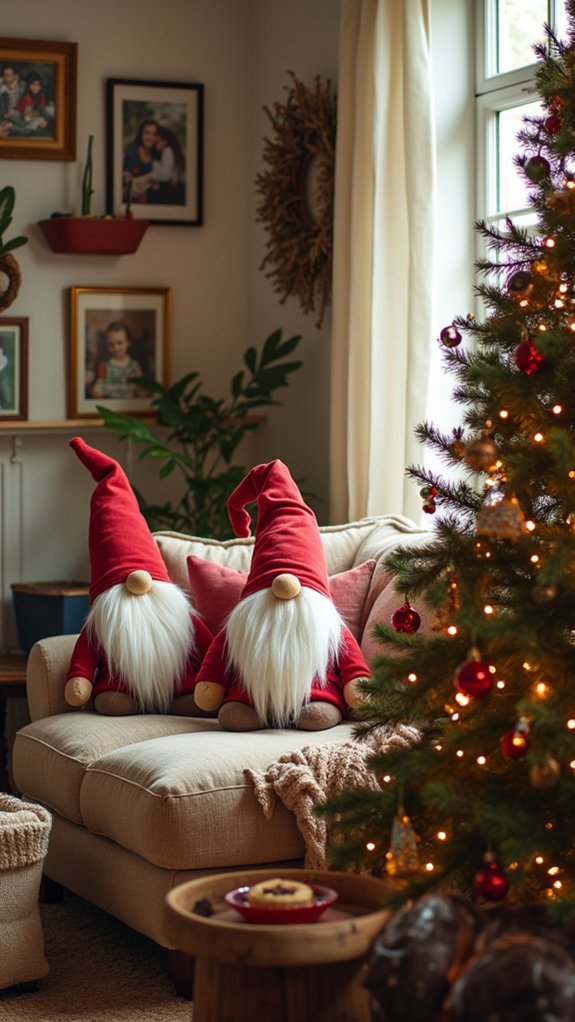 cozy seasonal gnome decor