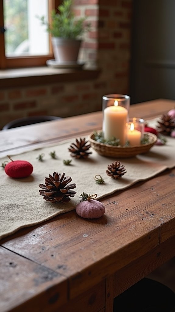 cozy seasonal table decor