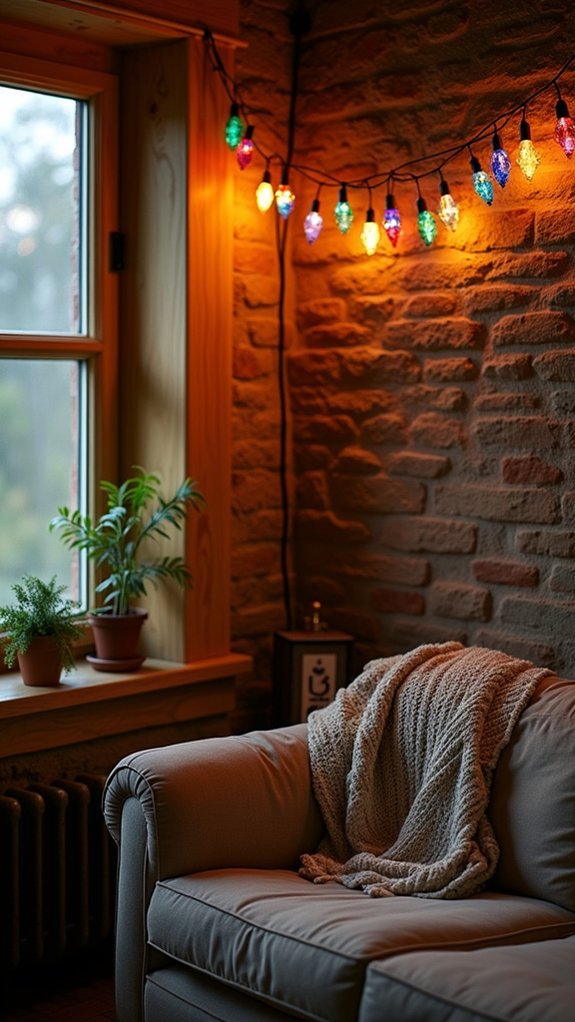 cozy stained glass lights