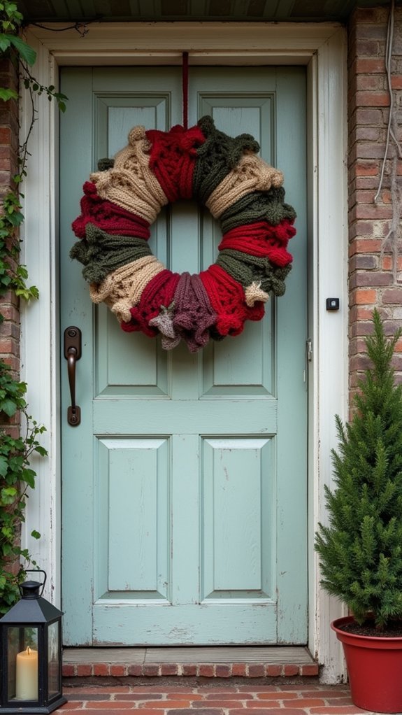 cozy sweater wreath project