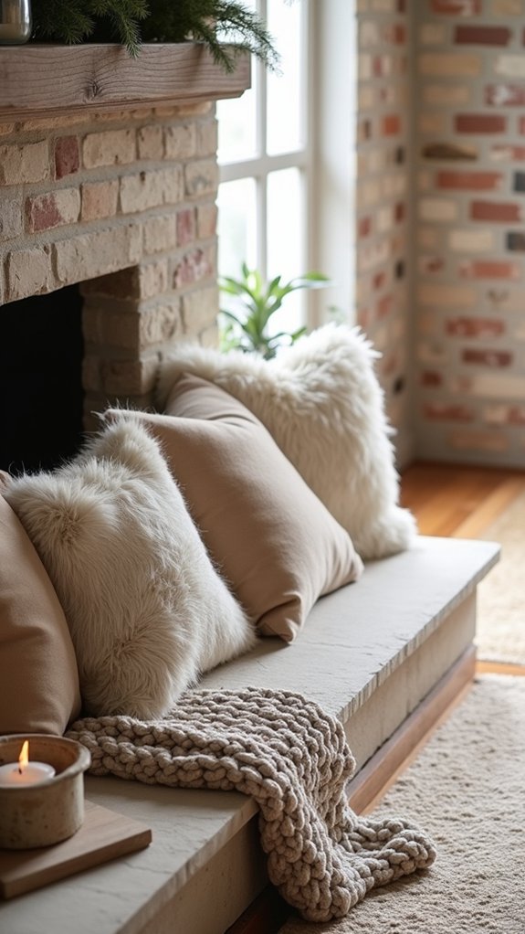 cozy textiles enhance warmth