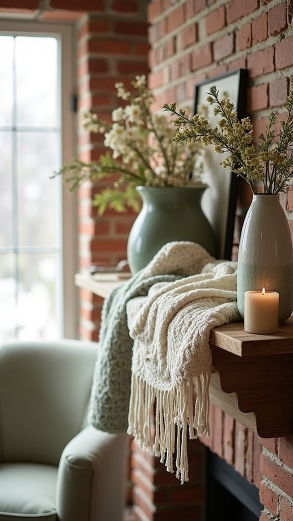 cozy throw texture layering
