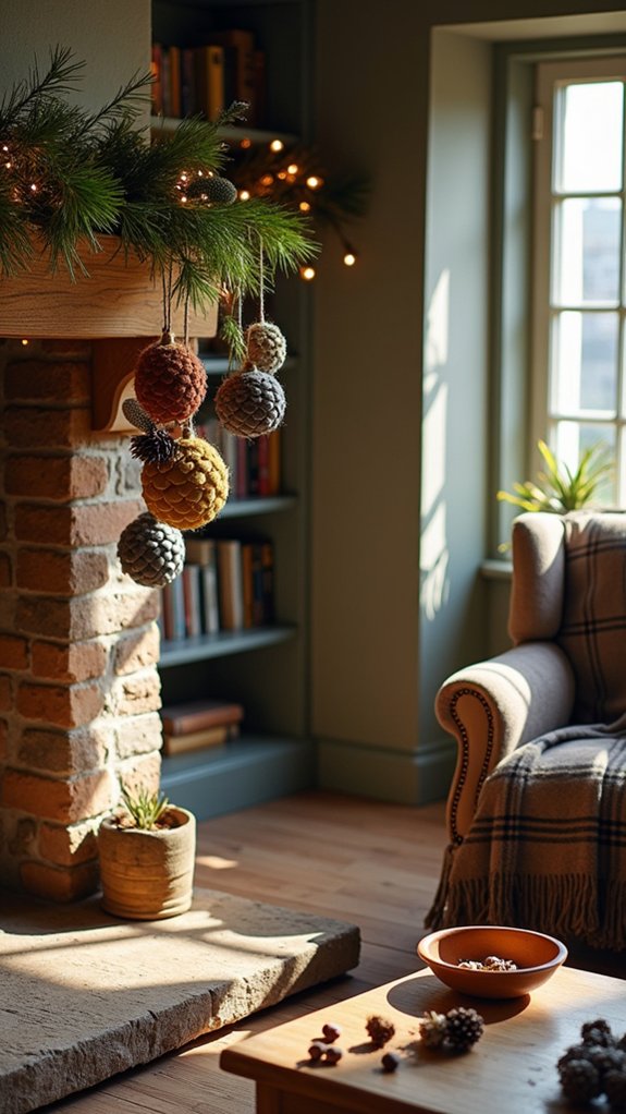 cozy unique pinecone decorations