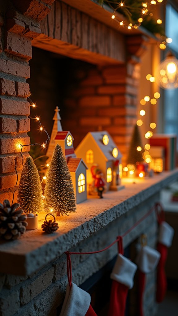 cozy winter wonderland display