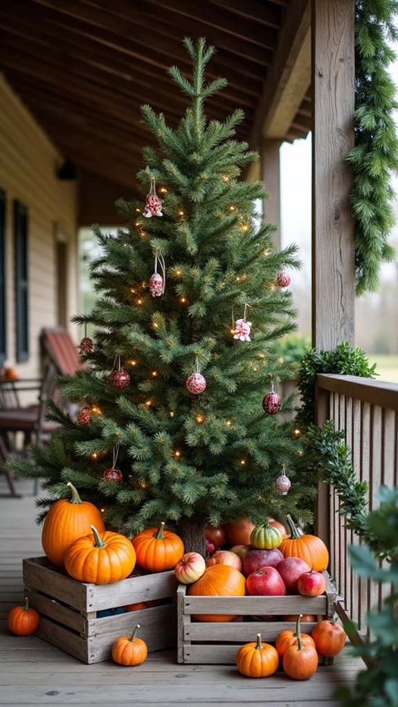 cozy winter wonderland display
