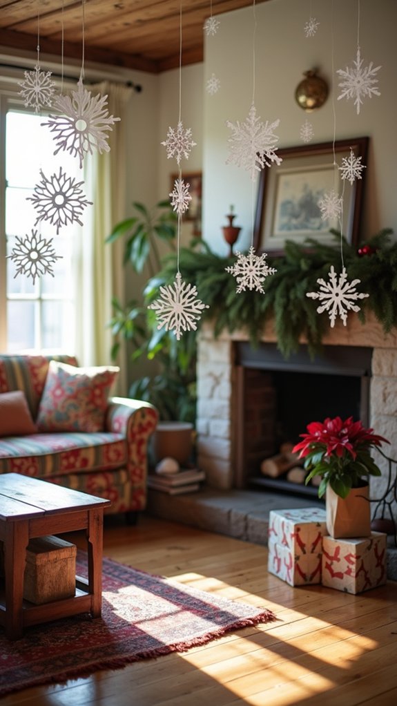 crafting unique paper snowflakes