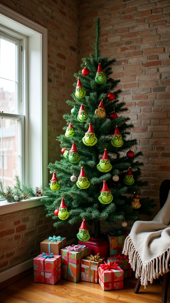 crafting whimsical grinch ornaments