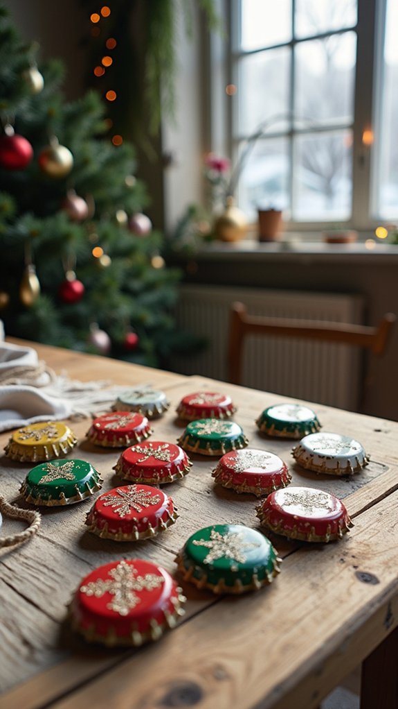 creative bottle cap ornaments