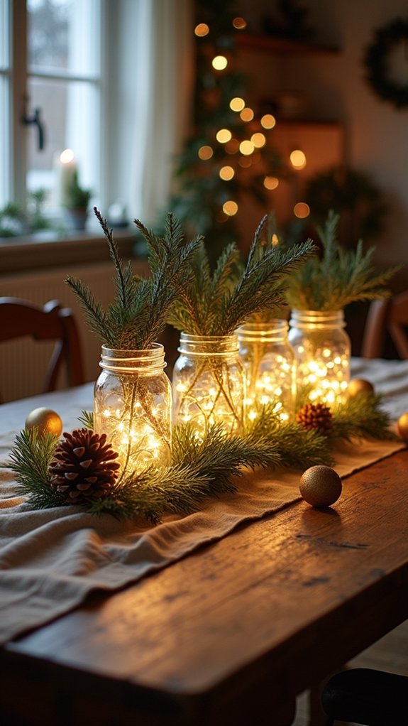 creative holiday jar decorations