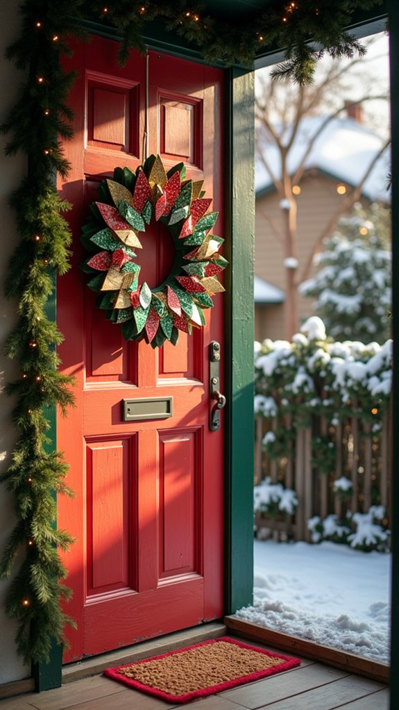 creative holiday wreath crafting