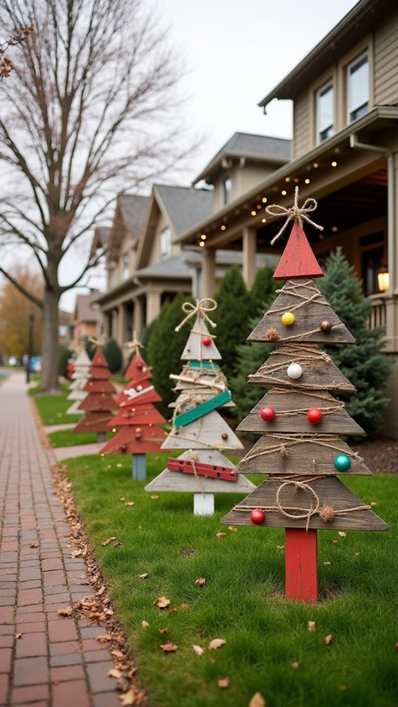 creative reclaimed wood trees