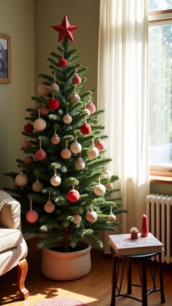 customizable festive fabric trees