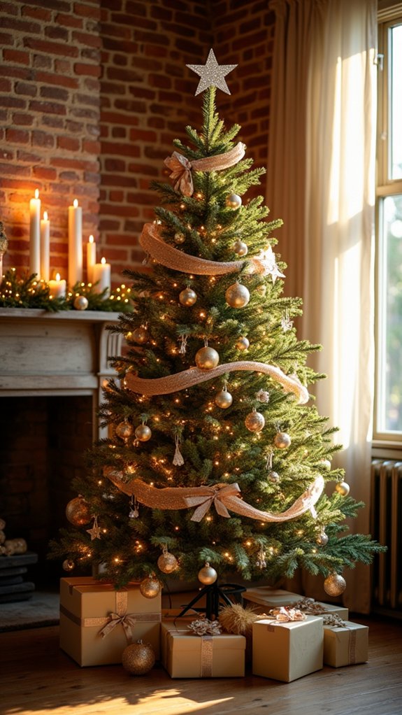 dazzling champagne tree elegance