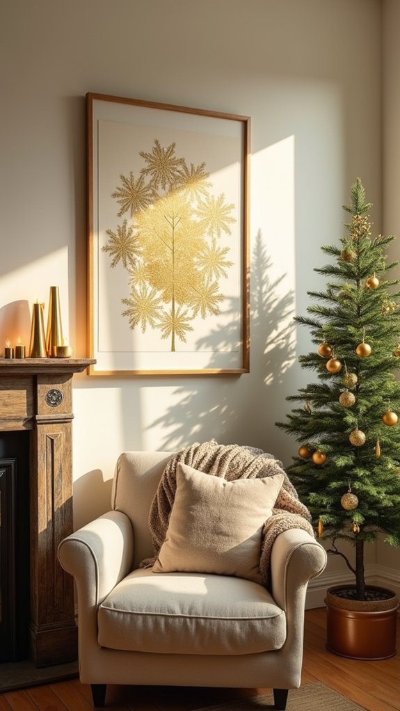 dazzling gold wall art