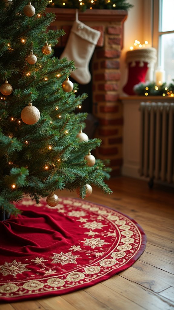 delightful festive tree skirts