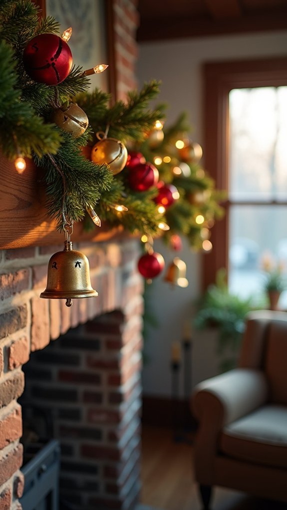 diy festive bell garland