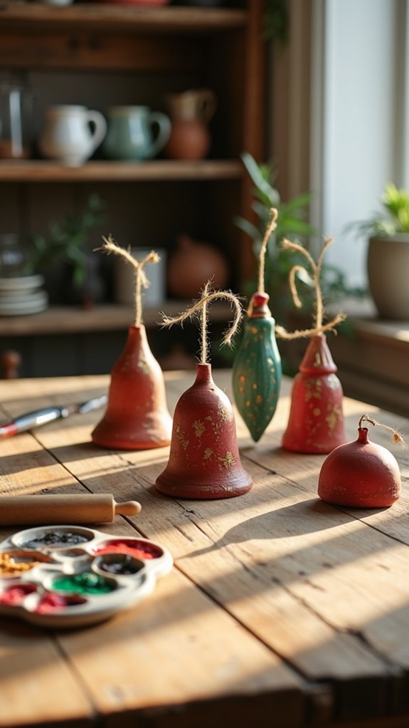 diy festive bell ornaments