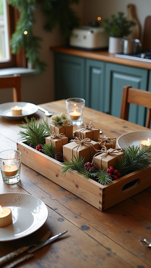 diy festive countdown centerpiece