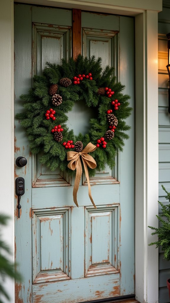 diy festive wreath crafting