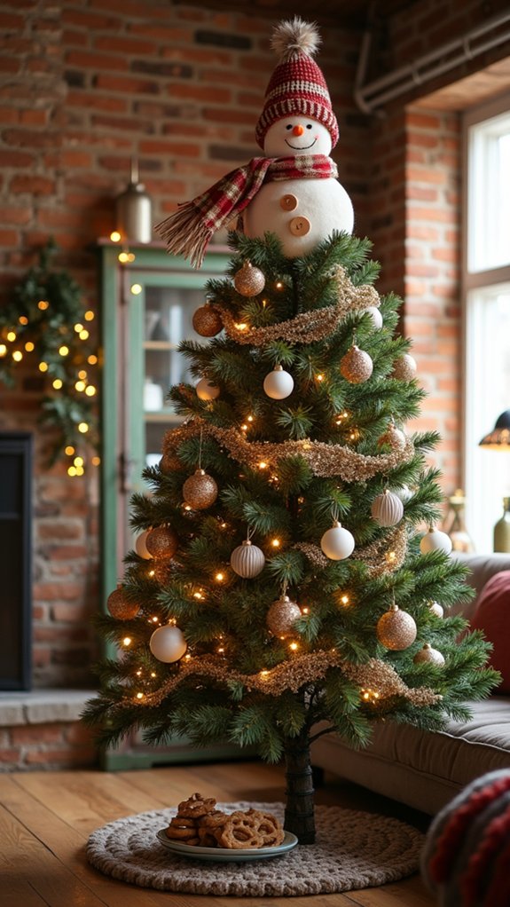diy snowman tree topper