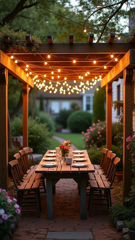 dreamy string light ambiance