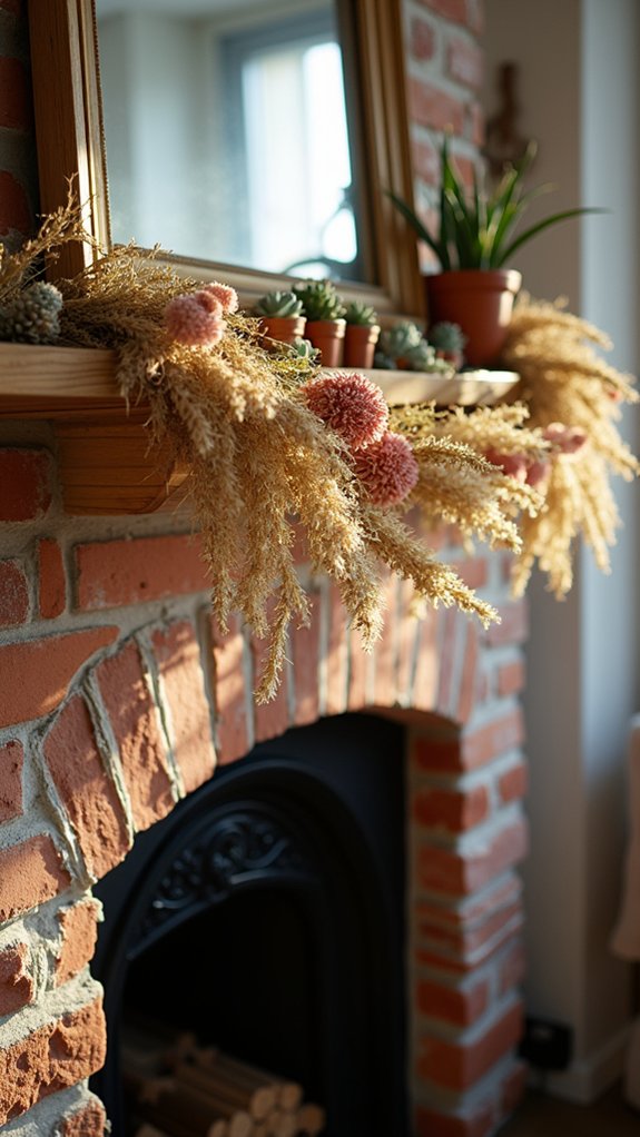 dried flower garland decoration