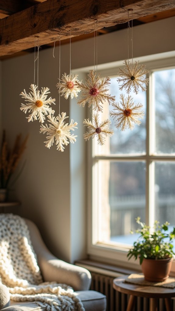 dried flower holiday ornaments